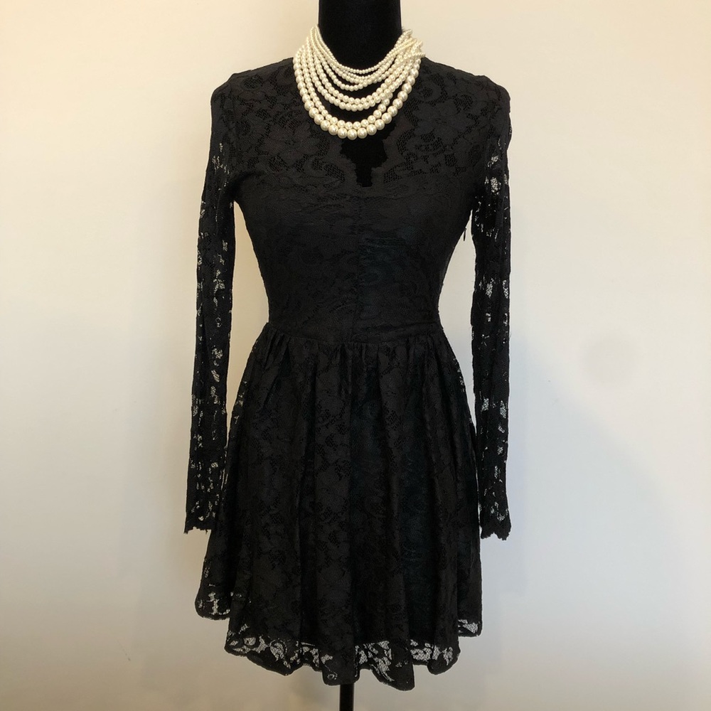 Asos Long Sleeve Lace Dress - US4 UK8